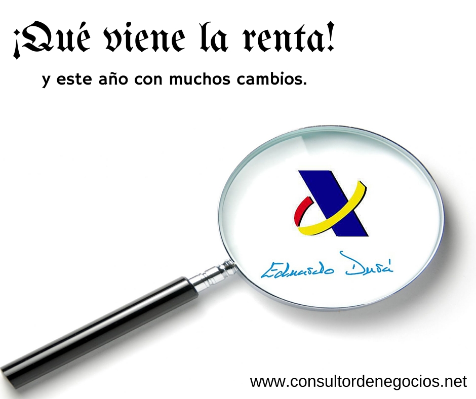 Renta 2016. Cambios