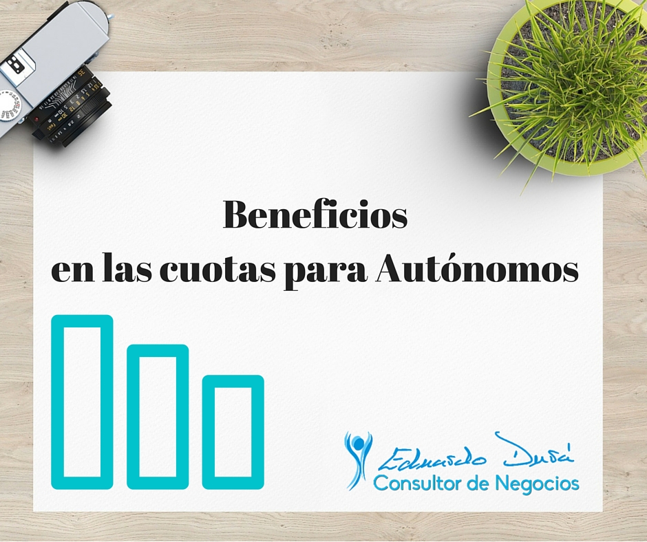 Beneficios en las cuotas para Autónomos