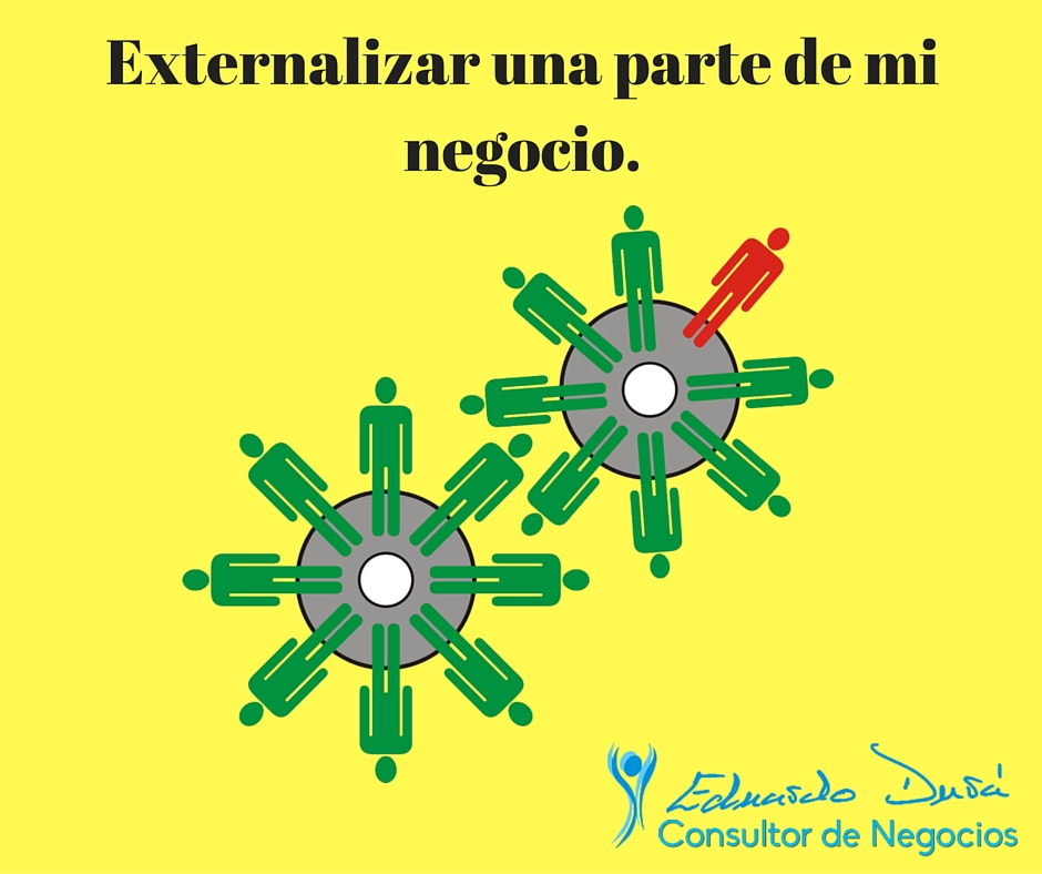 Externalizar una parte de mi negocio.