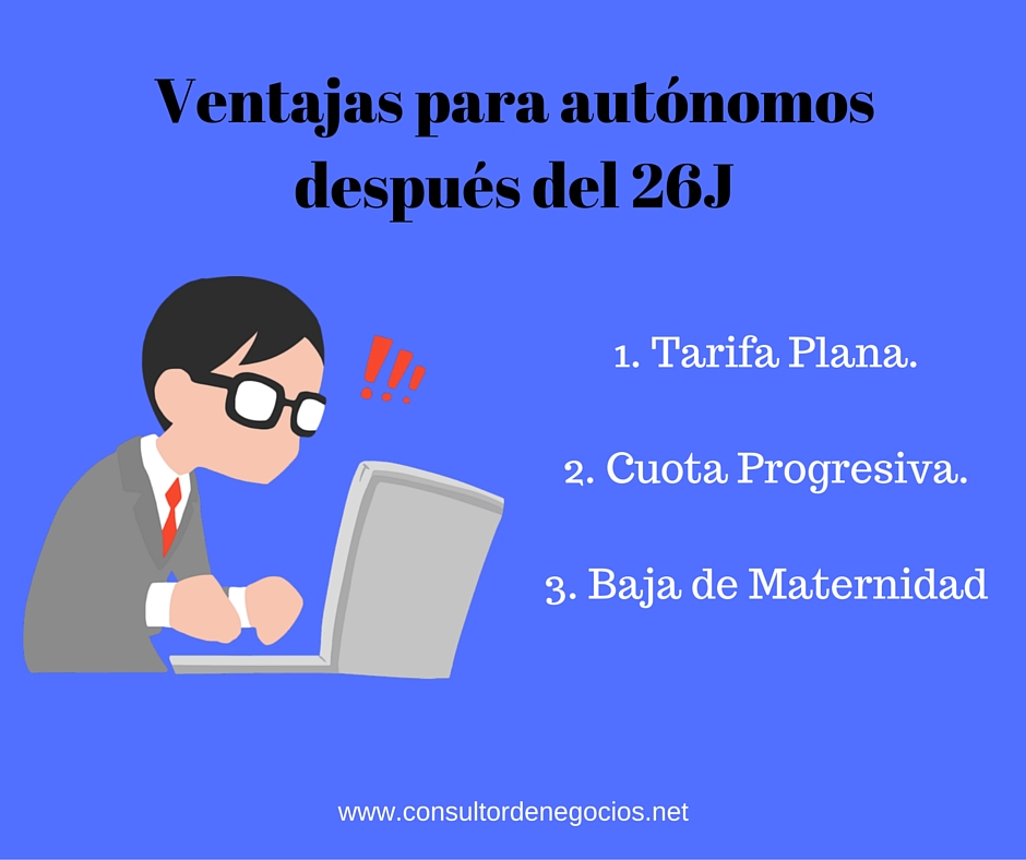 Ventajas para autonomos después del 26J