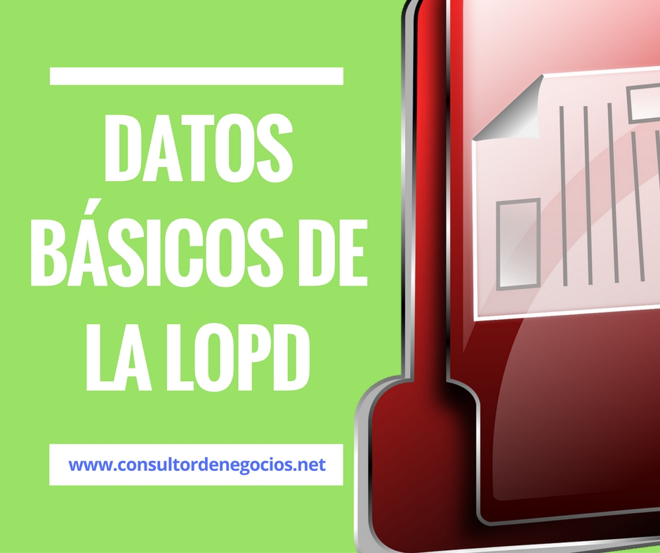 datos basicos de la LOPD