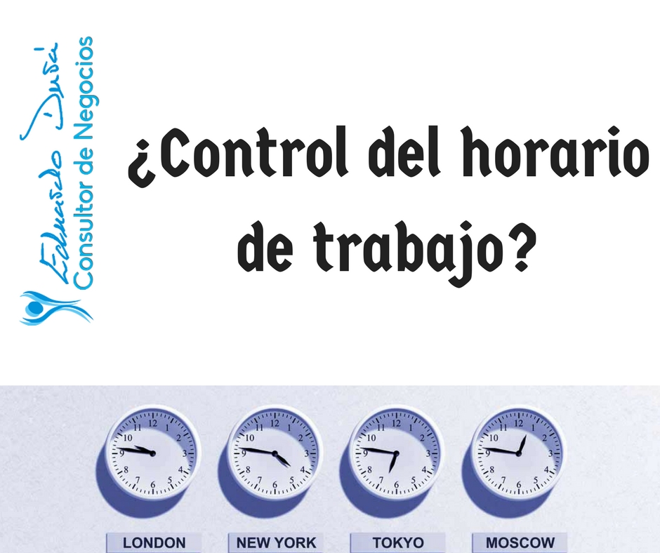 ¿Control del horario de trabajo-